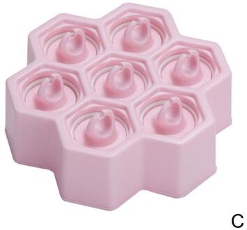 Creatieve Honingraat Ijs Cartoon Mold Diy Ijs Lade Thuis Eenvoudige Zelfgemaakte Ice Box Popsicle Ijs Ijs mold grijs