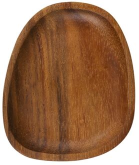 Creatieve Hout Onregelmatige Ovale Diner Plaat Lichtgewicht Eenvoudige Reiniging Hout Pan H051