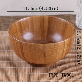 Creatieve houten bowls kids servies Baby gerechten salade ramen rijst voor voedsel gezondheid Chinese instant noodles sterke bamboe