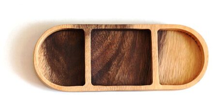 Creatieve Houten Platen Ovale Vorm Retro Hout Pan Plaat Fruit Gerechten Schotel Thee Dienblad Dessert Diner Brood wood type