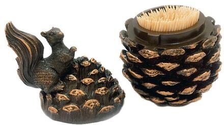 Creatieve Huishoudelijke High-End Tandenstoker Emmer Woonkamer Leuke En Draagbare Handgemaakte Imitatie Massief Houten Tandenstoker Houder Doos