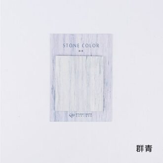 Creatieve Japanse Marmer Steen Kleur Notitie Memo Pad Kantoor Planner Sticker Papier Briefpapier Schoolbenodigdheden