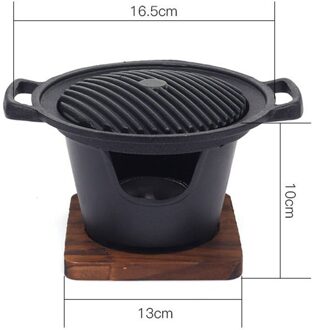 Creatieve Japanse Stijl Een Persoon Koken Oven Thuis Houten Frame Alcohol Kachel Mini Barbecue Oven Grill Koreaanse Bbq H02