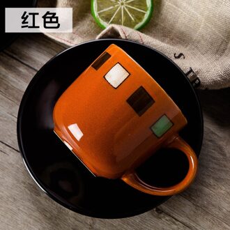 Creatieve Kantoor Koffie Thee Cup Schotel Set Japanse Aardewerk Theekopje Handgemaakte Keramische Xicara Theekopje En Schotel II50BYD style1