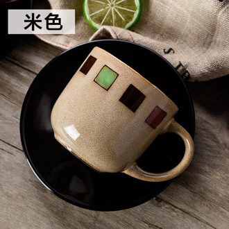 Creatieve Kantoor Koffie Thee Cup Schotel Set Japanse Aardewerk Theekopje Handgemaakte Keramische Xicara Theekopje En Schotel II50BYD style4