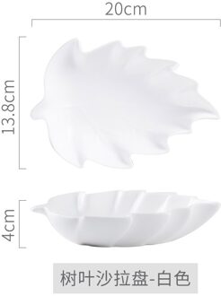 Creatieve Keramische Blad Plaat Thuis Onregelmatige Fruit Slakom Snacks Desserts Snoep Schotel Lade Porselein Servies wit