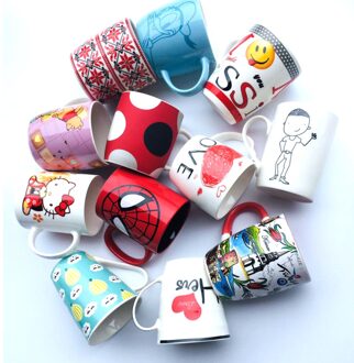 Creatieve Keramische Cup Melk Koffiekopje Student Cup Kantoor Cup Paar Cup Mok Willekeurige Kopjes en Mokken Mok Coffe mok Eenhoorn Mok 3 willekeurig kleuren