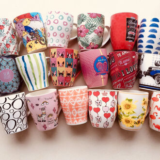 Creatieve Keramische Cup Melk Koffiekopje Student Cup Kantoor Cup Paar Cup Mok Willekeurige Kopjes en Mokken Mok Coffe mok Eenhoorn Mok willekeurig 3 stukken