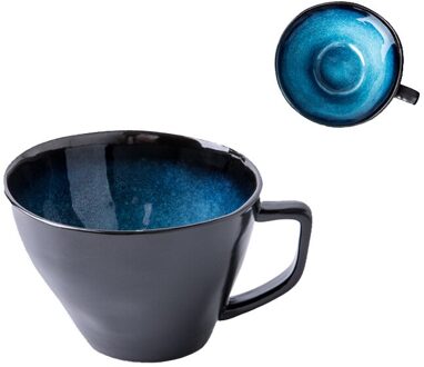 Creatieve Keramische Cup Persoonlijkheid Vormige Mok Nordic Grote Diameter Water Cup Koffiekopje Japanse Cup Grote Melk Cup Mok