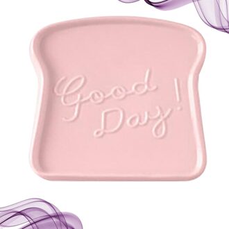 Creatieve Keramische Toast Vormige Diner Plaat Sushi Plaat Ontbijt Schotel Noedels Plaat Huishoudelijke Servies Voor Thuis Hotel (Willekeurige