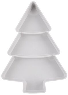 Creatieve Kerstboom Snoep Snack Box Noten Droge Vruchten Plastic Platen Gerechten Kom Ontbijt Lade Thuis Keuken Benodigdheden Blauw