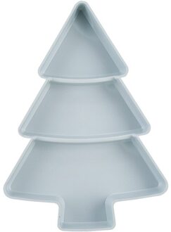 Creatieve Kerstboom Vorm Snoep Snacks Plastic Noten Zaden Droog Fruit Platen Kom Gerechten Ontbijt Lade Thuis Leveringen blauw