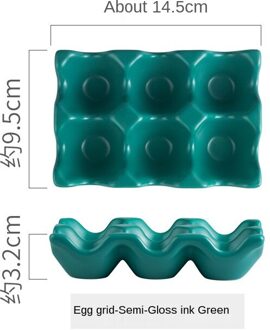 Creatieve Keuken Benodigdheden Ei Raster Ei Rack Huishoudelijke Keramische Servies Levert Ei Ei Raster groen