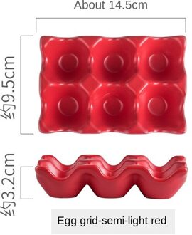 Creatieve Keuken Benodigdheden Ei Raster Ei Rack Huishoudelijke Keramische Servies Levert Ei Ei Raster rood