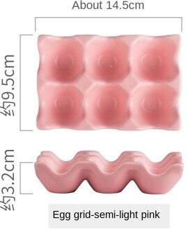 Creatieve Keuken Benodigdheden Ei Raster Ei Rack Huishoudelijke Keramische Servies Levert Ei Ei Raster roze