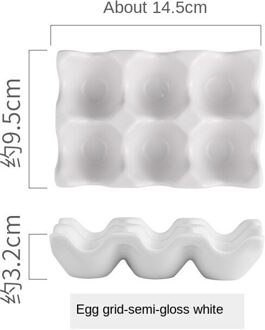 Creatieve Keuken Benodigdheden Ei Raster Ei Rack Huishoudelijke Keramische Servies Levert Ei Ei Raster wit