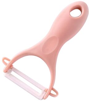 Creatieve Keuken Groente Fruit Sharp Peeler Slicer Cutter Veilig Keramische Mes Keuken Gereedschap Gadget roze