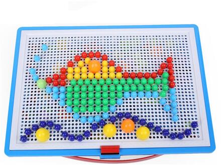 Creatieve Kinderen Speelgoed Patronen Mozaïek Pegboard Paddestoel Nagels Puzzel Speelgoed Voor Kinderen