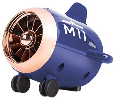 Creatieve Kleine Vliegtuig Audio Speaker Intelligente Outdoor Subwoofer Bluetooth Draagbare Kleine Stalen Kanon blauw