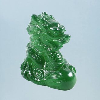 Creatieve Kleur Veranderende Draak Thee Huisdier Hars Simulatie Craft Kung Fu Thee Lade Ornament Home Decor Thee Accessoires (Groen)