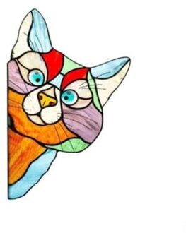 Creatieve Kleurrijke Gluren Auto Sticker Muur Achtergrond Art Decals Decoraties Schattige Dieren Muurstickers Voor Home Decor