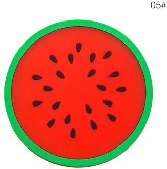 Creatieve Kleurrijke Silicone Cup Bekerhouder Mat Mode Fruit Vormen Coaster Servies Placemat Koffie Pads Keuken Accessoires watermeloen