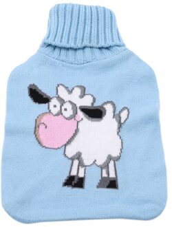 Creatieve Leuke Fles Warm Water Zak Warme Cover Explosieveilige Rubber Warm Water Fles Cover Wasbare Huishoudelijke Tricolor sheep