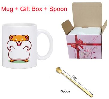 Creatieve Leuke Hamster Mok, Elegante Minimalistische Keramische Mokken, paar Koffie Cup Koffie Melk Kopjes Hand Cup Drinkware KTDW-033 KTDW-033-E