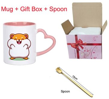 Creatieve Leuke Hamster Mok, Elegante Minimalistische Keramische Mokken, paar Koffie Cup Koffie Melk Kopjes Hand Cup Drinkware KTDW-033 KTDW-033-G