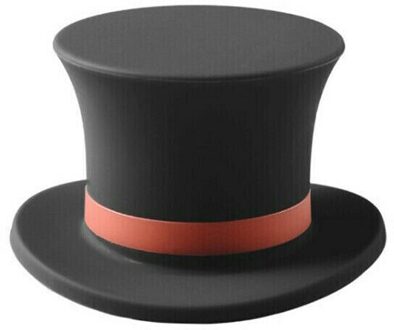 Creatieve Magische Hoed Siliconen Wijn Stopper Houden Verse Wijn Twist Cap Plug Herbruikbare Vacuüm Fles Stop Cover Party Bar decor zwart