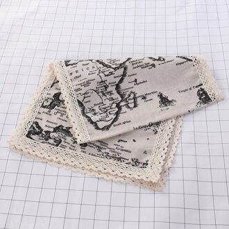 Creatieve Magnetron Stofkap Pastorale Katoen Magnetron Handdoek 30X90CM (Kaart)