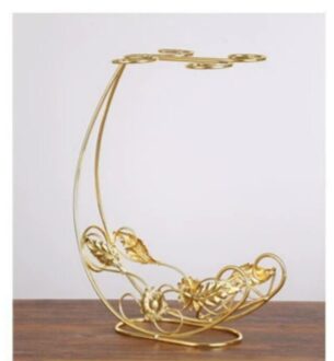 Creatieve Metalen Koper Wijnrek Opknoping Wijnglas Houder Bar Stand Beugel Display Stand Beugel Decoratie gouden wijn houder
