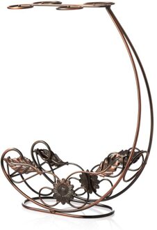 Creatieve Metalen Koper Wijnrek Opknoping Wijnglas Houder Bar Stand Beugel Display Stand Beugel Decoratie koper wijn houder