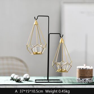 Creatieve Metalen Opknoping Kaars Houder Wijn Kast Decoratieve Kandelaar Iron Kaars Stand Scandinavische Stijl Home Decoratie Ambachten stijl A
