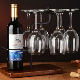 Creatieve Metalen Wijnrek Opknoping Wijnglas Houder Bar Stand Beugel Display Stand Beugel Decor A1