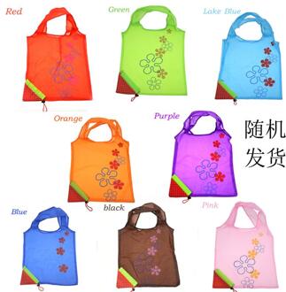 Creatieve Milieu Opbergtas Handtas Aardbei Opvouwbare Boodschappentassen Herbruikbare Vouwen Kruidenier Nylon Eco Draagtas