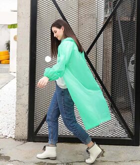Creatieve Mode Volwassenen regenjas EVA Omgeving Transparante Regenjas Met Kap Regen Jas Outdoor Regenkleding Waterdichte Poncho 01