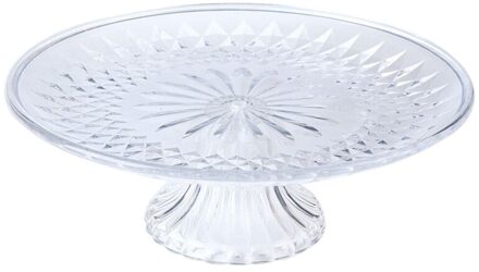 Creatieve Moderne Kristallen Fruitschaal Plastic Met Base Fruitschaal Schotel Thuis Woonkamer Gedroogde Snack Plaat