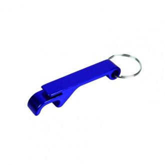 Creatieve Multifunctionele Sleutelhanger Flesopener Ergonomisch Arbeidsbesparende Bier Blikopener Barman Corkscrew Bar Party Tool Blauw