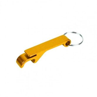 Creatieve Multifunctionele Sleutelhanger Flesopener Ergonomisch Arbeidsbesparende Bier Blikopener Barman Corkscrew Bar Party Tool gouden
