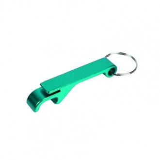 Creatieve Multifunctionele Sleutelhanger Flesopener Ergonomisch Arbeidsbesparende Bier Blikopener Barman Corkscrew Bar Party Tool groen
