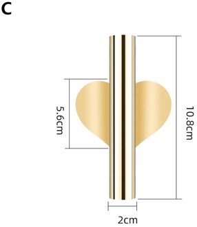 Creatieve Muur Bloem Nordic Stijl Muur Bloemstuk Buis Vaas Goud Gratis Perforatie Woonkamer Wanddecoratie Hanger