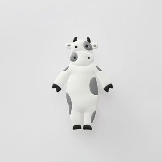 Creatieve Muur Haak Zelfklevende Dier Decoratieve Haak Hoge Sterkte Nail-Gratis Lijm Sterke Waterdichte Voor Handdoek Kleding tassen koe