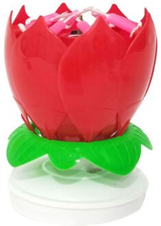 Creatieve Muziek Verjaardagstaart Kaarsen Mode Lotus Bloem Festival Decoratieve Music Party Decor 4