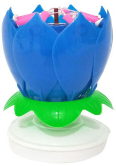 Creatieve Muziek Verjaardagstaart Kaarsen Mode Lotus Bloem Festival Decoratieve Music Party Decor 6