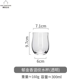 Creatieve Nordic Verticale Patroon Wijn Cup Huishoudelijke Beker Champagne Cup Buitenlandse Wijn Beker Kristallen Beker Wijn Bril 1