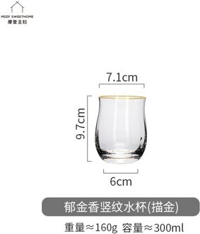 Creatieve Nordic Verticale Patroon Wijn Cup Huishoudelijke Beker Champagne Cup Buitenlandse Wijn Beker Kristallen Beker Wijn Bril 2