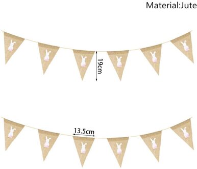Creatieve Pasen Decoraties Banner Bunting Bunny Eieren Pull Vlag Voor Festival Party Kids Verjaardag Decoratieve Opknoping Slingers A1