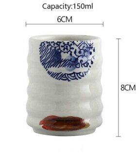 Creatieve Persoonlijkheid Japanse Stijl Water Cup Keramische Aardewerk Kopje Thee Aardewerk Casual Cup Drinkware Thee Meester Cup
