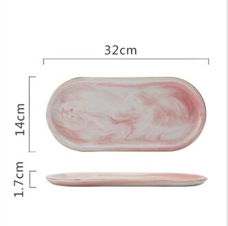 Creatieve Phnom Penh Westerse Voedsel Keramische Plaat Eenvoudige Keramische Ovale Snack Schotel Sieraden Opbergvak Serveerschaal Dessert Lade L-3